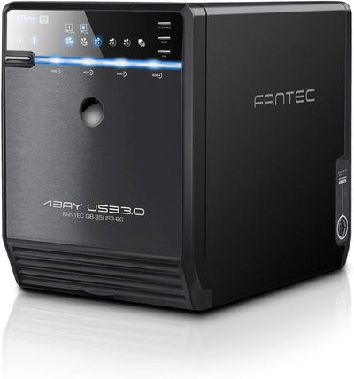 FANTEC QB-35US3-6G Externes 4-fach Festplattengehäuse (für 4x 8, 89 cm (3, 5 Zoll) SATA i/II/III Fes