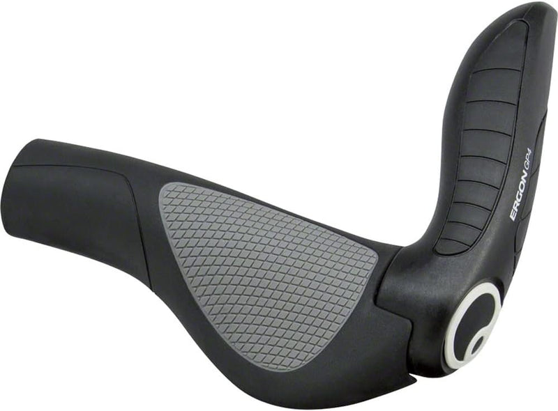 Ergon - GP4 Ergonomische Lock-on Fahrradgriffe mit Bar-End Unterstützung | Regulär kompatible | Für