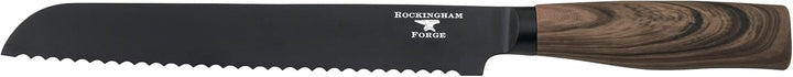Rockingham Forge Forester 7-Stück Messerset mit Messerblock – Klinge aus Edelstahl mit einer Schwarz