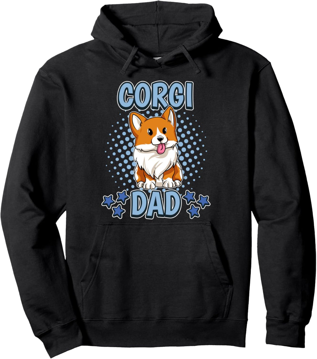 Corgi Dad Papa Corgi Pullover Hoodie