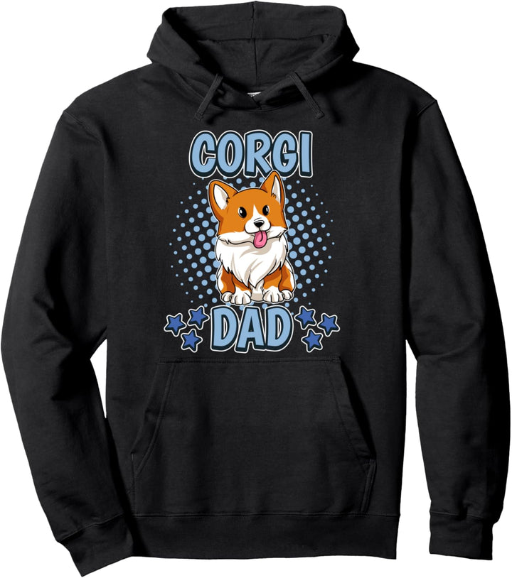 Corgi Dad Papa Corgi Pullover Hoodie