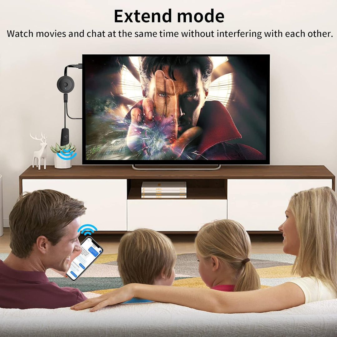 AT-MIZHI Wireless HDMI Dongle für Miracast - 4K HD Display WiFi Adapter für Streaming from Smartphon