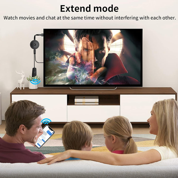 AT-MIZHI Wireless HDMI Dongle für Miracast - 4K HD Display WiFi Adapter für Streaming from Smartphon