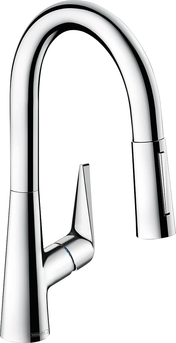 hansgrohe Talis S Einhebel-Küchenarmatur, Komfort-Höhe 160 mm, mit Ausziehbrause, Chrom Auslaufhöhe