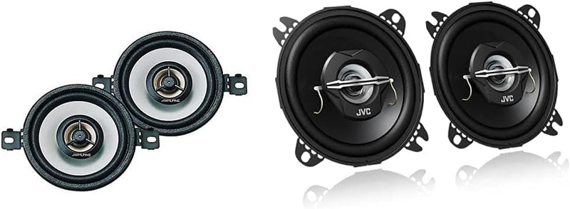 Alpine SXE-0825S 9 cm (3,5 Zoll) 2-Wege Koaxiallautsprecher & JVC CS-J420X 10 cm 2-Wege-Koaxial-Laut