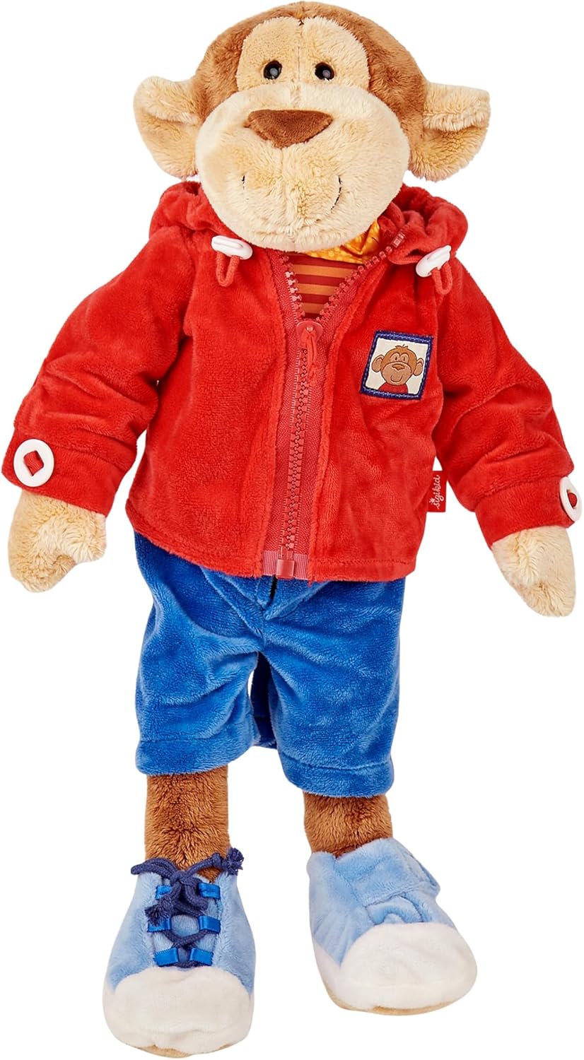 SIGIKID 40989 Lernaffe Soft PlayQ Mädchen und Jungen Lernspielzeug empfohlen ab 1 Jahr mehrfarbig, S