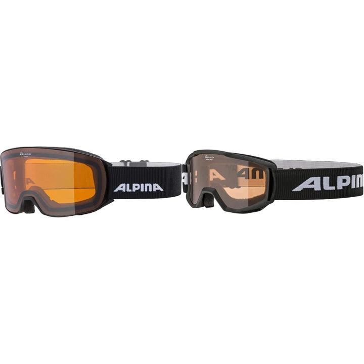 ALPINA NAKISKA - Beschlagfreie, Extrem Robuste & Bruchsichere OTG Skibrille Mit 100% UV-Schutz Für E