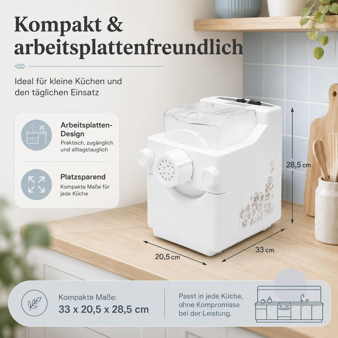 180W 220V Nudelmaschine Elektrische mit 10 Formköpfe Pasta Maker | Multifunktionsmaschine, Kapazität