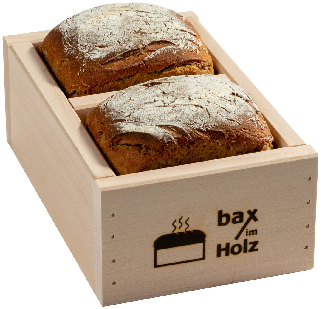 bax im Holz Brot-Holzbackrahmen aus naturbelassenem, massivem Buchenholz für leckeres, selbstgebacke