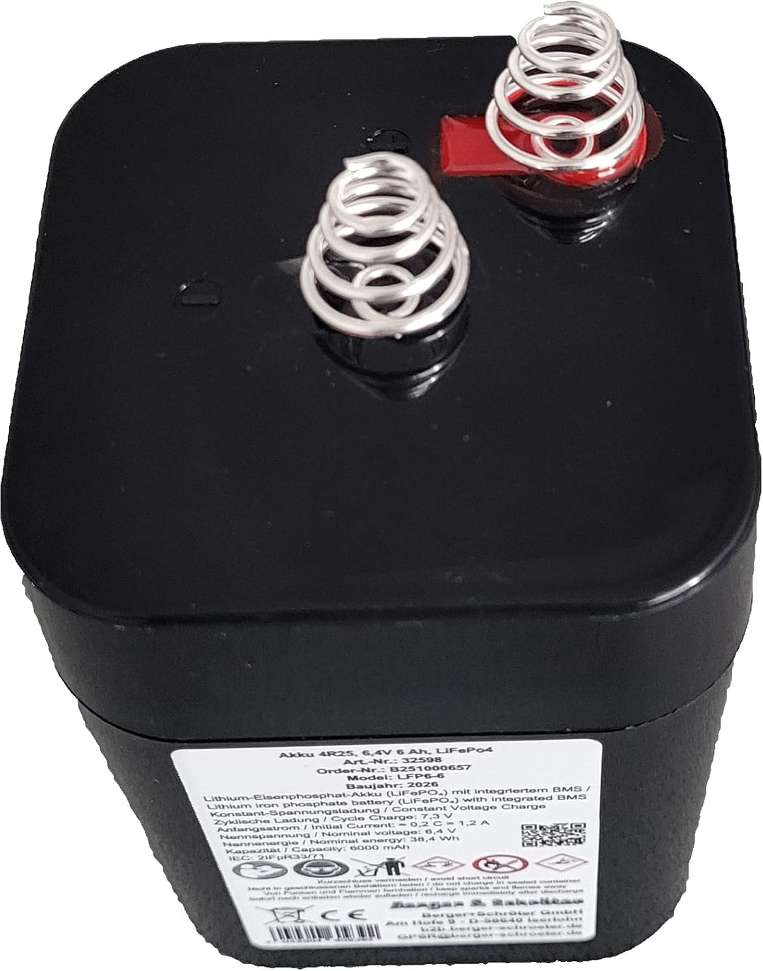 Berger & Schröter Akku 6V für Futterautomat, Akku 6V für Futterautomat