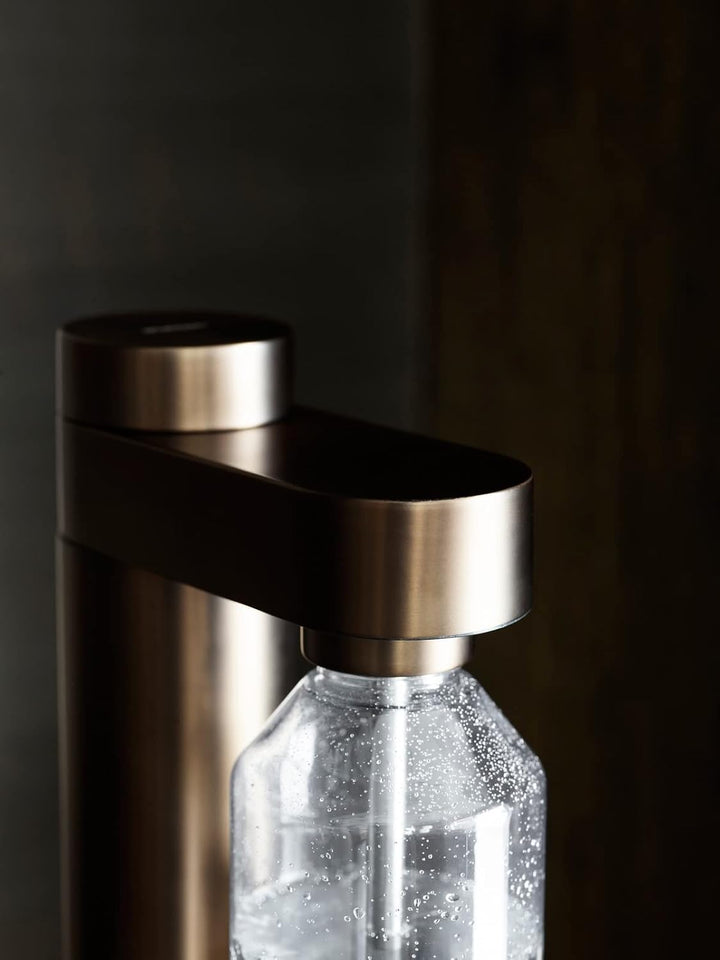 Stelton Brus Wassersprudler mit flasche, Premium Carbonator für Wasser mit CO2 - Einstellbare Sprude