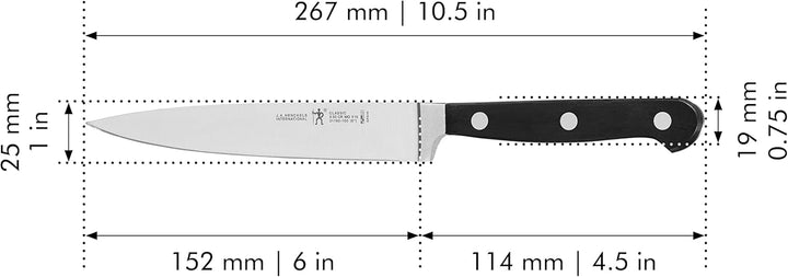 HENCKELS 31161-161 Klassisch Kochmesser, stahl, Edelstahl 6" Edelstahl, 6" Edelstahl