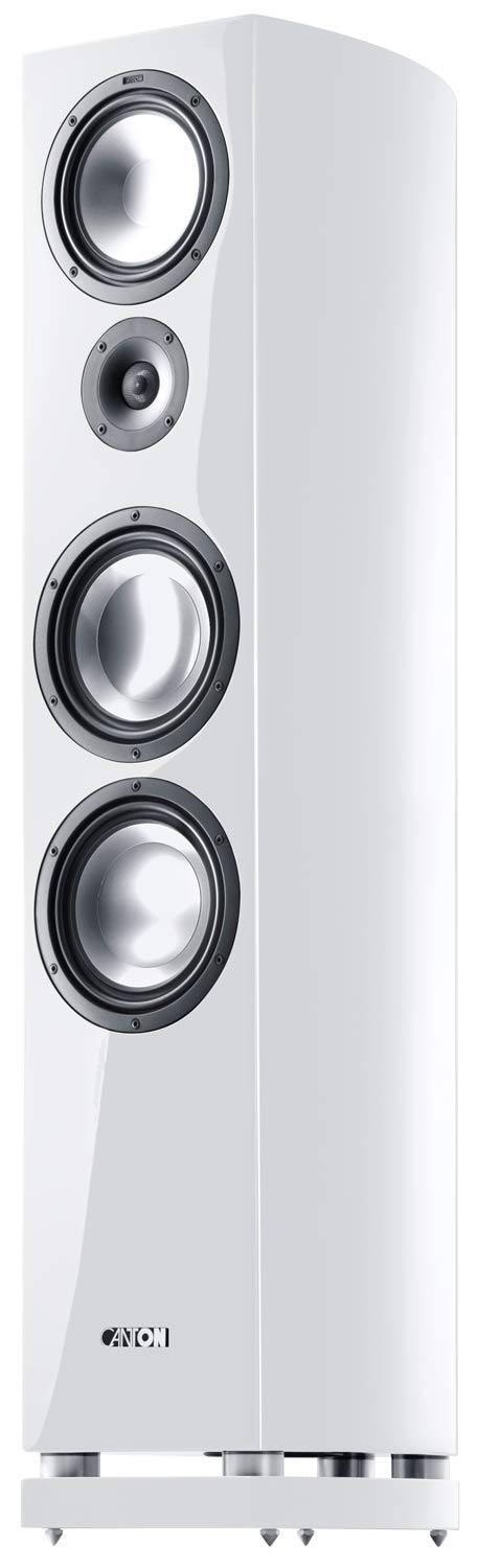 Canton Vento 890.2 DC 3-Wege Standlautsprecher (180/340 Watt) weiss hochglanz (Stück) weiss Single,