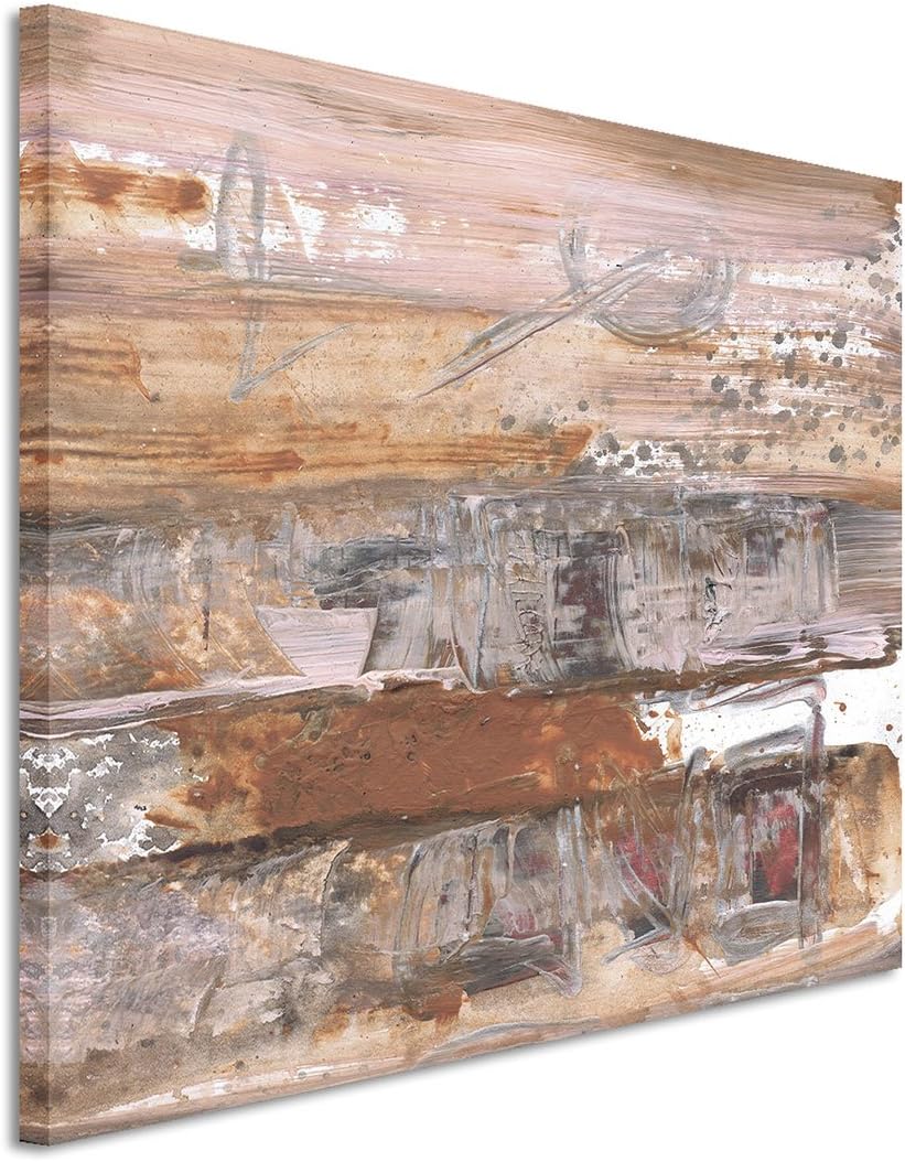 Paul Sinus Art 80x60cm Fotoleinwand Leinwanddruck Kunstdruck Wandbild braun grau weiss