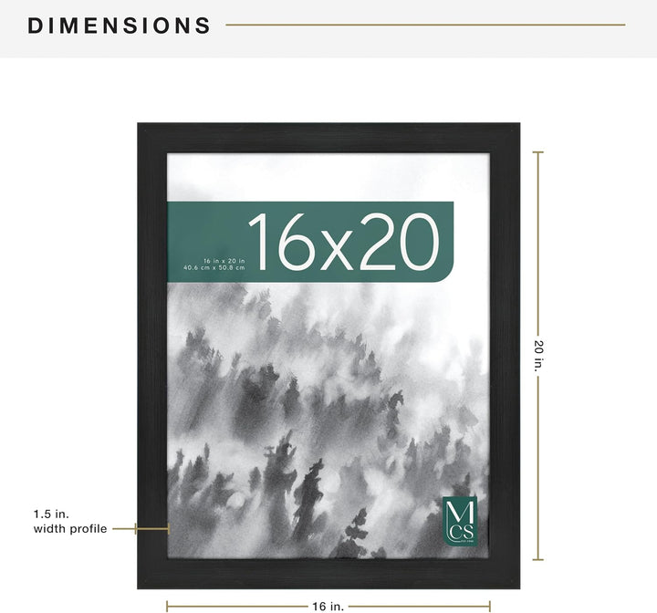 MCS Museum Poster Rahmen, Plastik, Onyx-Holzmaserung, 16 x 20 Inch Onyx-holzmaserung 16 x 20 Inch, O