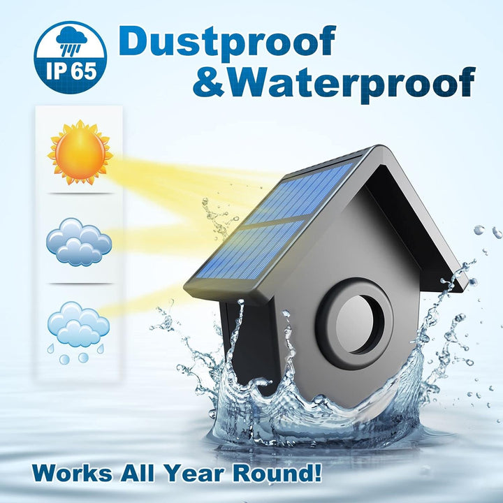 HTZSAFE Solar-Auffahrtsalarm mit Einer Reichweite von 1/2 Meilen – wetterfester, kabelloser Bewegung