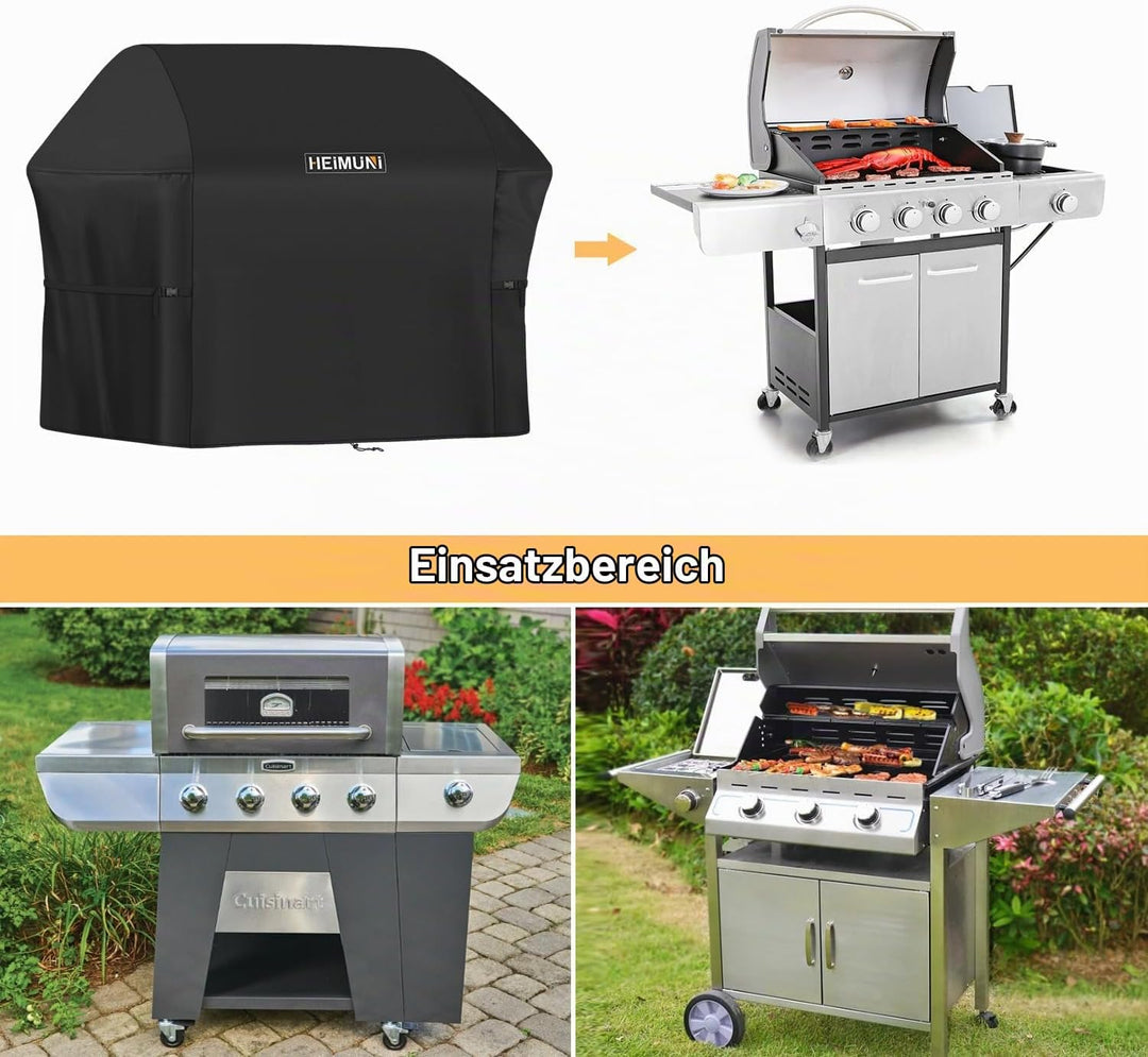 Grillabdeckung Wetterfest 147x64x115cm - 7130 Grill Abdeckhaube für Weber Genesis II Serie, Grillhau