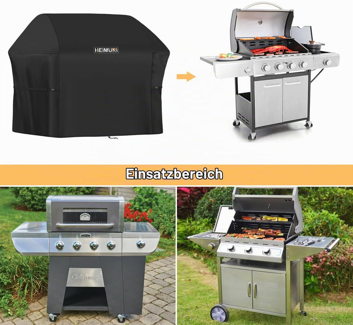 Grillabdeckung Wetterfest 147x64x115cm - 7130 Grill Abdeckhaube für Weber Genesis II Serie, Grillhau