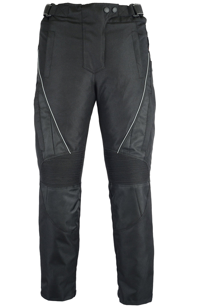 Australian Bikers Gear Jazz Black CE Armoured Vented Ladies Cordura Waterproof Trousers (W28 L32) -