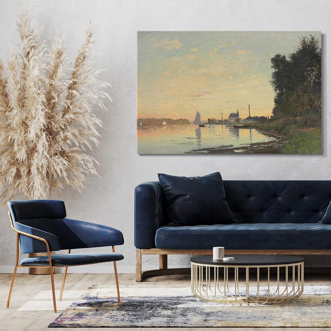 Printed Paintings Leinwand (60x40cm): Claude Monet - Argenteuil, später Nachmittag 60x40 cm, 60x40 c