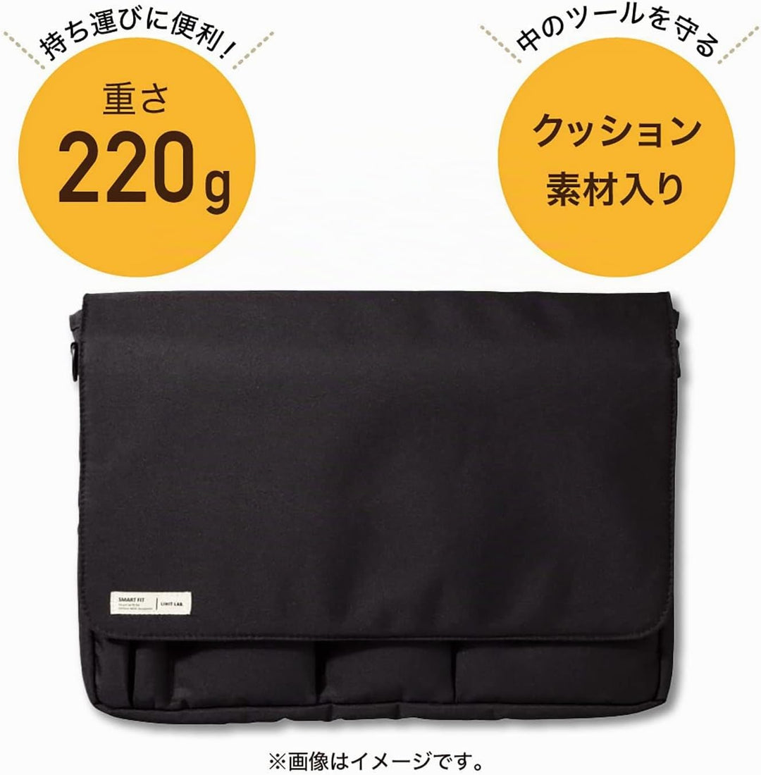 Lihit Lab A7577-24 Laptoptasche, 24,6 x 33,4 cm, Schwarz 9.4" x 13.4" Schwarz, 9.4" x 13.4" Schwarz