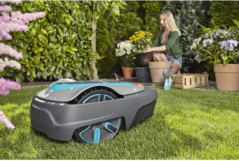 GARDENA smart Sileno Set city 500: Mähroboter bis 500 m² Rasenfläche, Steigungen bis 35 %, Schnitthö