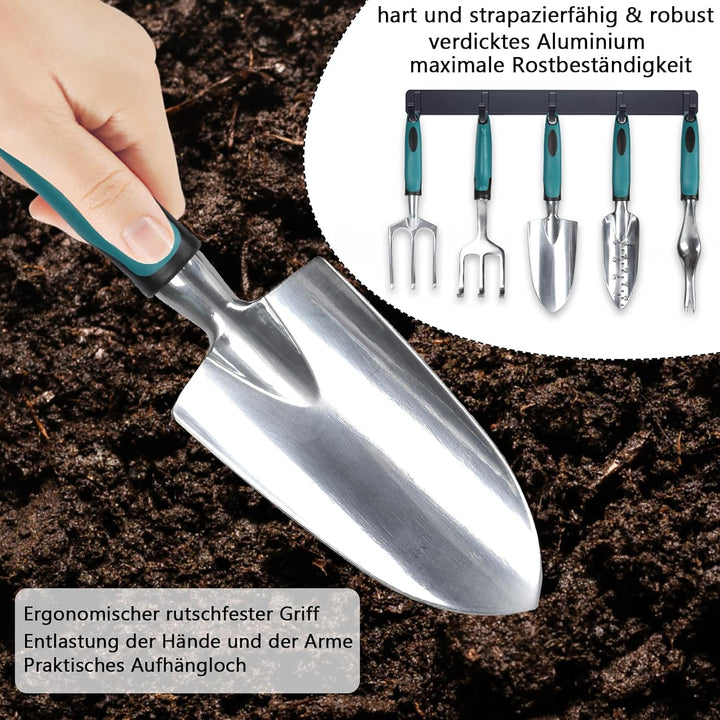 Gartengeräte, Gartengeräte-Set, Leichte Aluminiumlegierung Rostbeständig, Gartengeräte-Set, ideale G