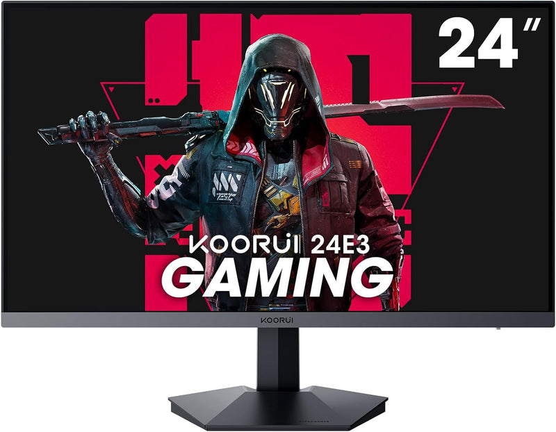 KOORUI 24 Zoll Gaming Monitor 165Hz, IPS, 1080p, 1ms, Adaptive Sync, Rahmenlos, HDMI, DisplayPort, N