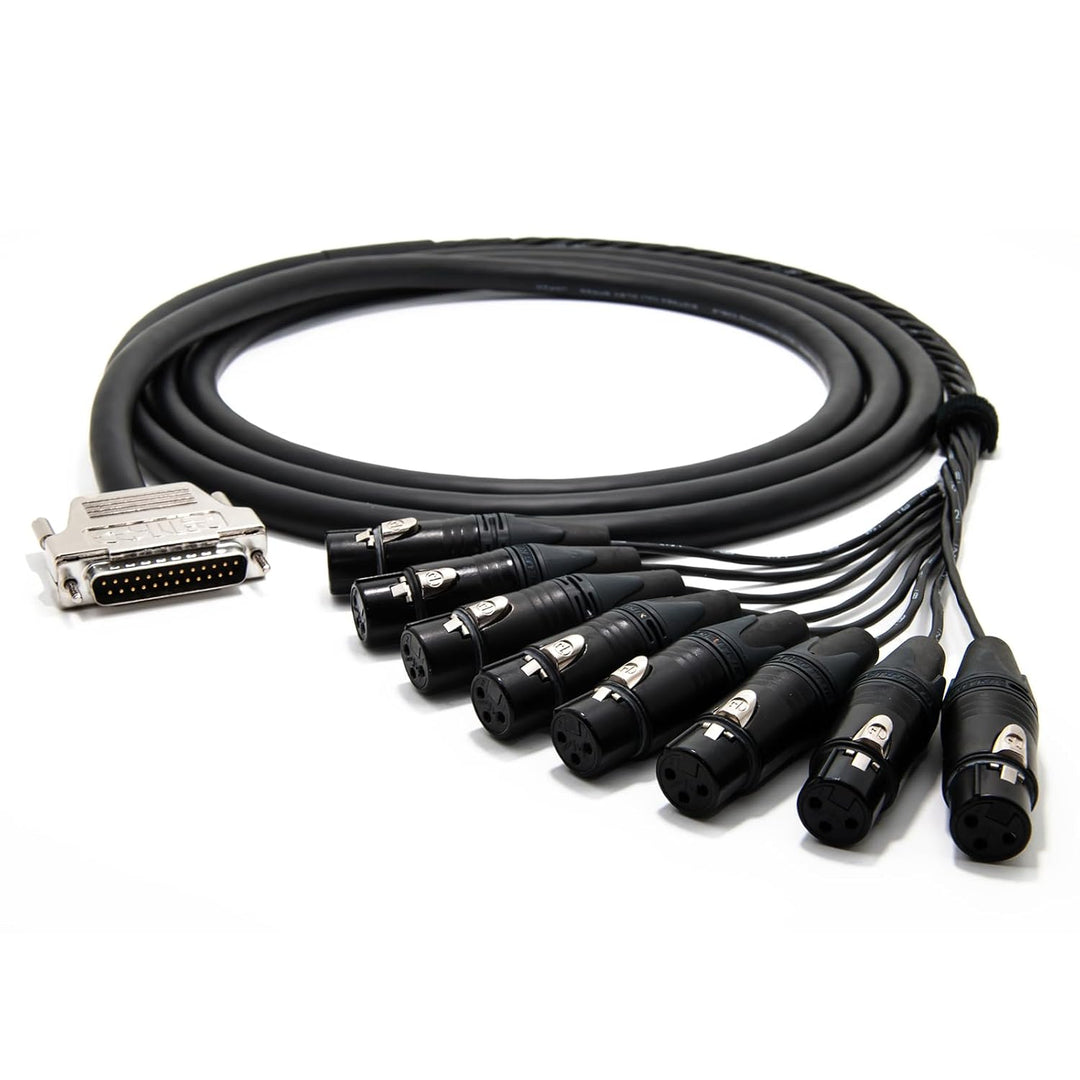 Mogami 2932 8 Multicore Analog Kabel Breakout | Gold D-Sub 25 - Neutrik XLR female | HiFi, 5,0 m