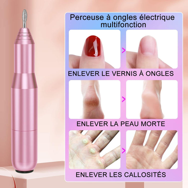 USB-Nagelfräse, tragbar, elektrisch, Maniküre- und Pediküre-Set, Maniküre und Pediküre, für Salon un