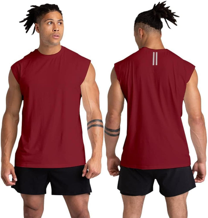 Holure 1, 3 or 5er Pack Mens Cotton Gym Tank Tops Workout ärmellose Shirts Athletic Muscle Tank Trai