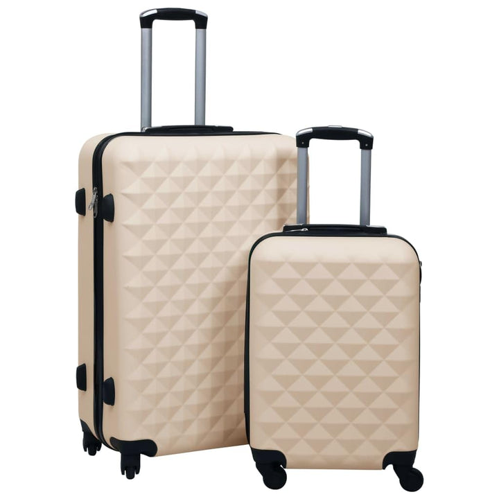 vidaXL Hartschalen-Trolley-Set 2 Stk. Golden ABS, Gold