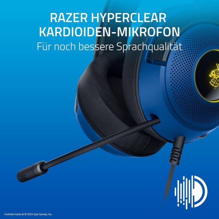 Razer Kraken V3 X - Fortnite Edition Kabelgebundenes USB-Gaming-Headset (Ultraleichter Kopfhörer, Tr