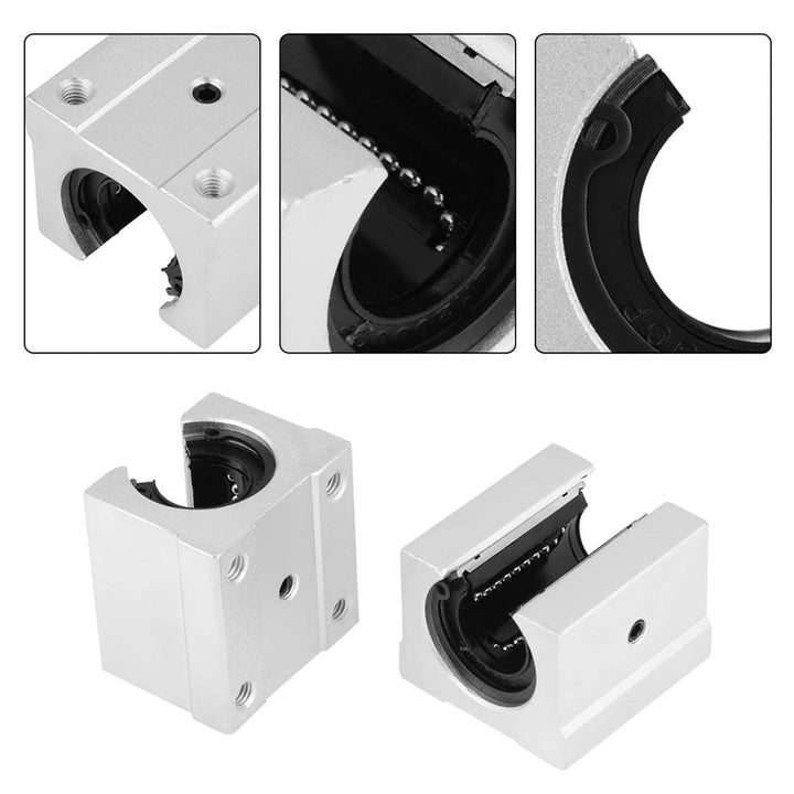4 Stück SBR20UU Aluminiumlegierung Open Linear Motion Bearing Gleitblock 3D-Drucker CNC-Teile 20x39x