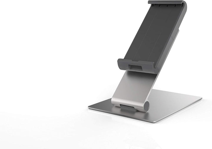 Durable Tablet Tischhalterung (für Tablets 7-13 Zoll, 360° drehbar mit Diebstahlsicherung) silber/an