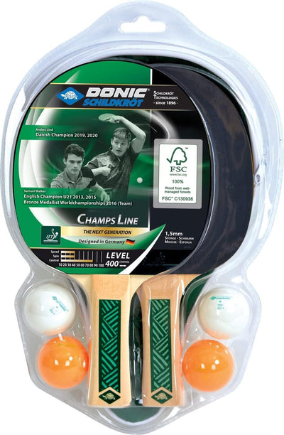 DONIC SCHILDKRÖT TT-Set Champs Line 400 Cover Set, Einheitsgrösse, Einheitsgrösse