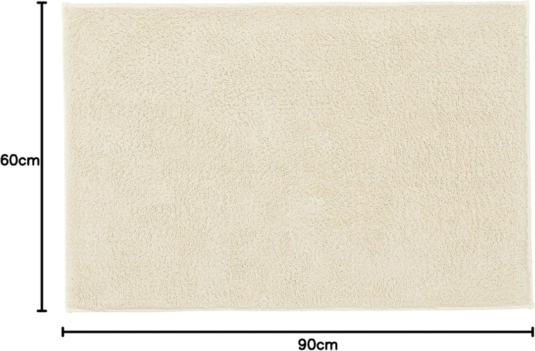 Kleine Wolke Kansas Badteppich, Baumwolle, Natur, 1 cm cm Natur 60 x 90 cm, Natur 60 x 90 cm