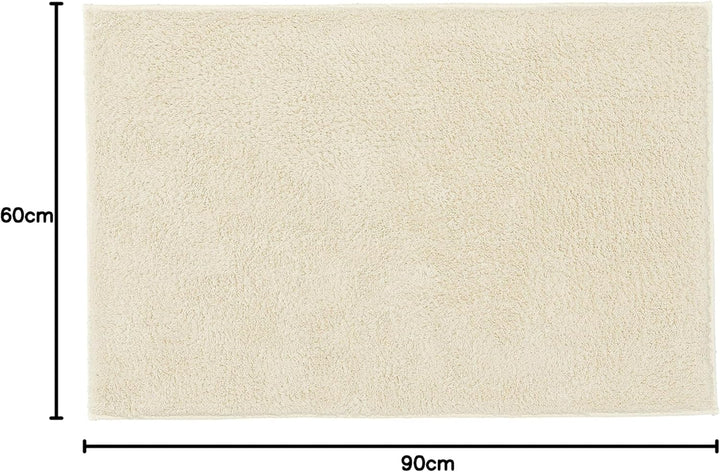 Kleine Wolke Kansas Badteppich, Baumwolle, Natur, 1 cm cm Natur 60 x 90 cm, Natur 60 x 90 cm