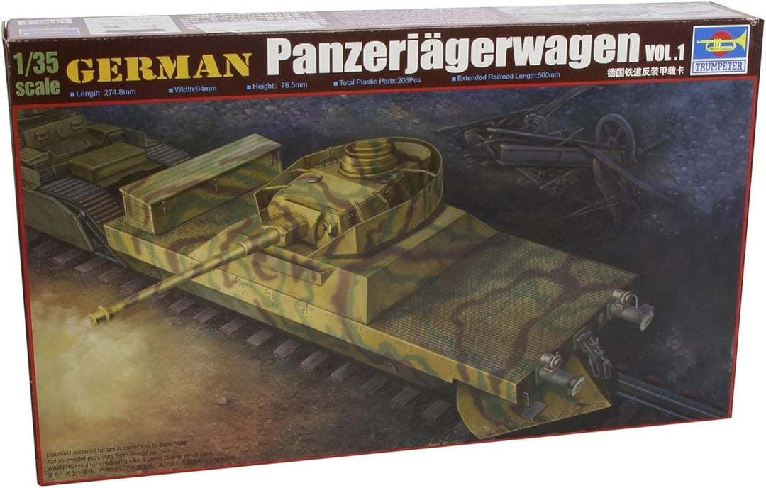 Trumpeter 9580208003689 368 Modellbausatz German  Panzerjägerwagen