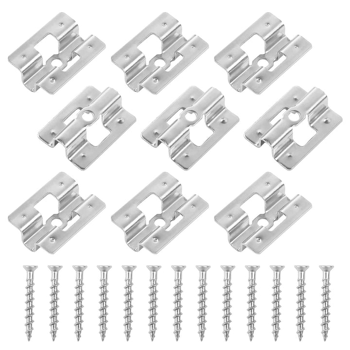 100Stk Edelstahl Terrassenclips Edelstahl Befestigungs Clips Versteckt Abstandshalter Clips mit 100