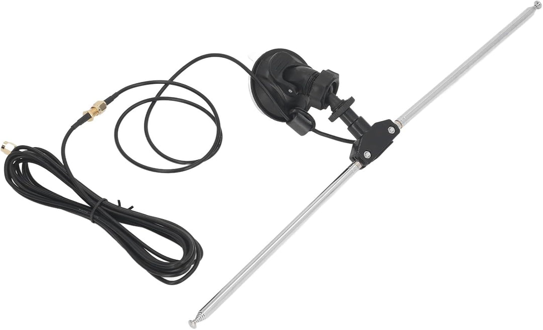 SDR-Empfängerantennen-Set, 60 cm RG174-Kabel, SMA-Stecker, Teleskop-Dipol für VHF UHF, Saugnapf-Mont