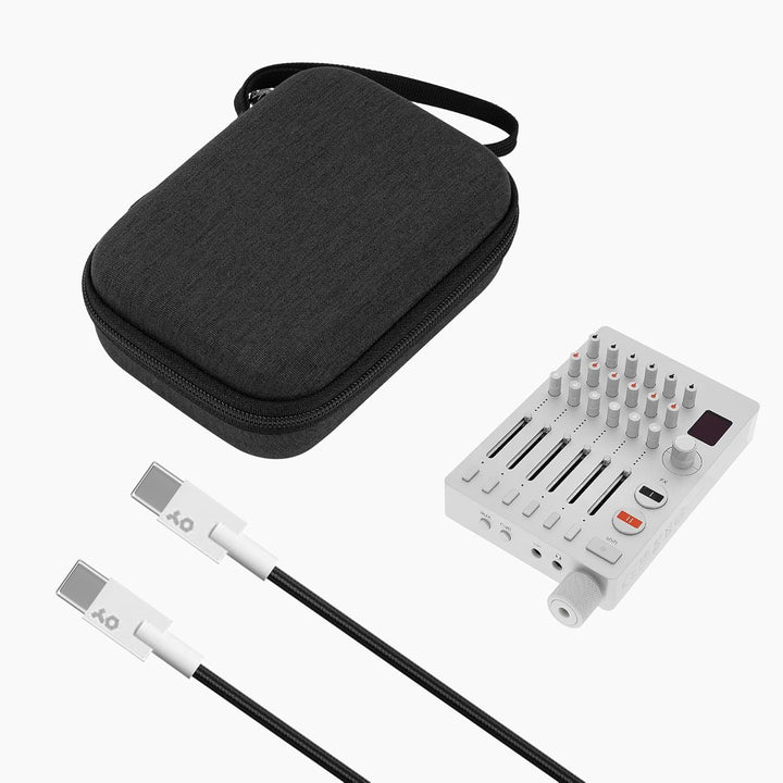 GEEKRIA Tragetasche für Audioschnittstelle, kompatibel mit Teenage Engineering TX-6, EVA-Hartschale,