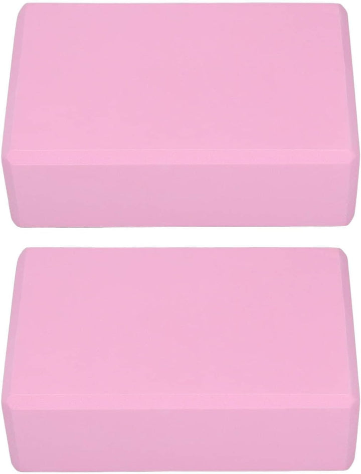 Pink Yoga Block, Foam 2 Pack Foam Travel Yoga Pilates Blocks Stabilit?t rutschfeste Bl?cke f¨¹r Medi