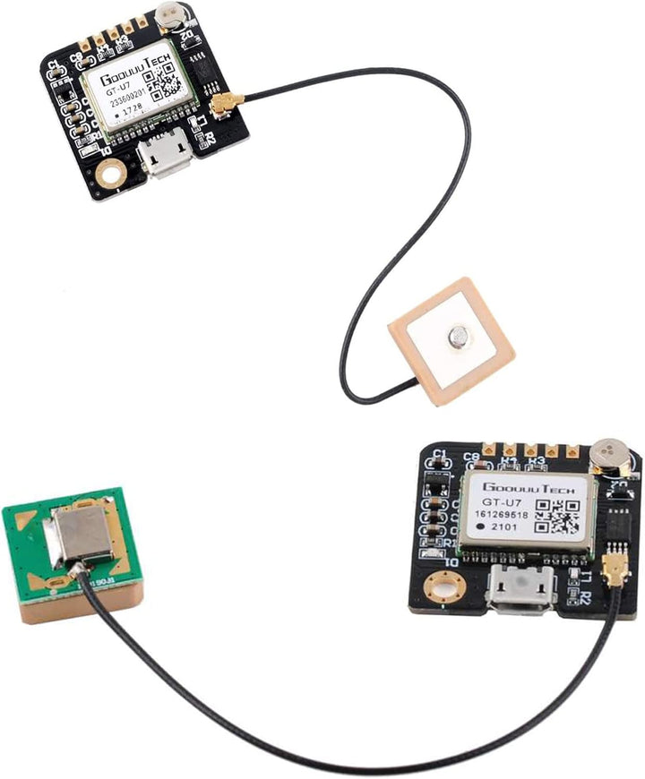 Geekstory GT-U7 GPS Modul GPS-Empfänger Navigationssatellit mit EEPROM Kompatibel mit 6M 51 Mikrocon