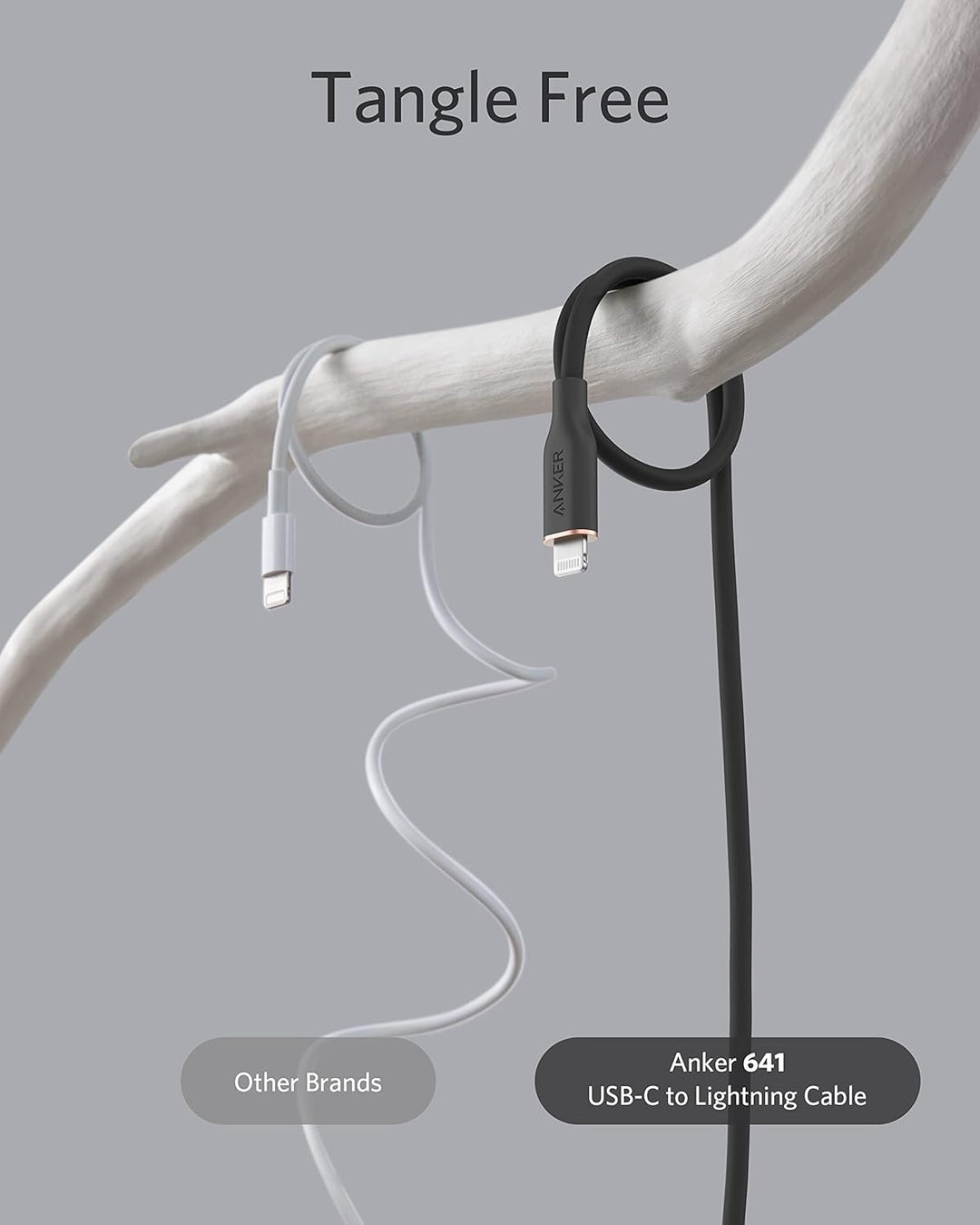 Anker Powerline III Flow, USB C Lightning Kabel, 90cm USB C auf Lightning Kabel kompatibel mit iPhon
