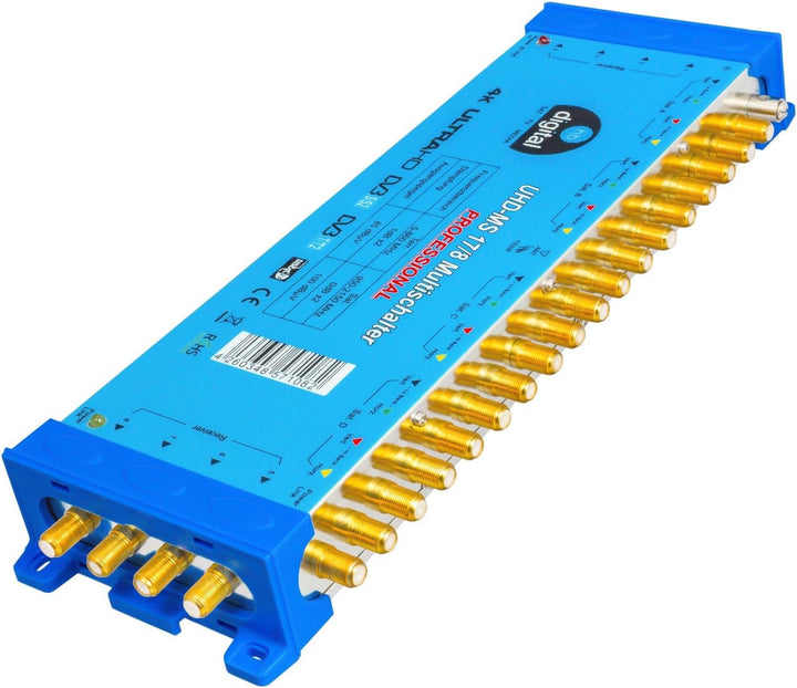 Multischalter pmse 17/8 HB-DIGITAL 4X SAT bis 8 x Teilnehmer/Receiver für Full HDTV 3D 4K UHD mit Ne