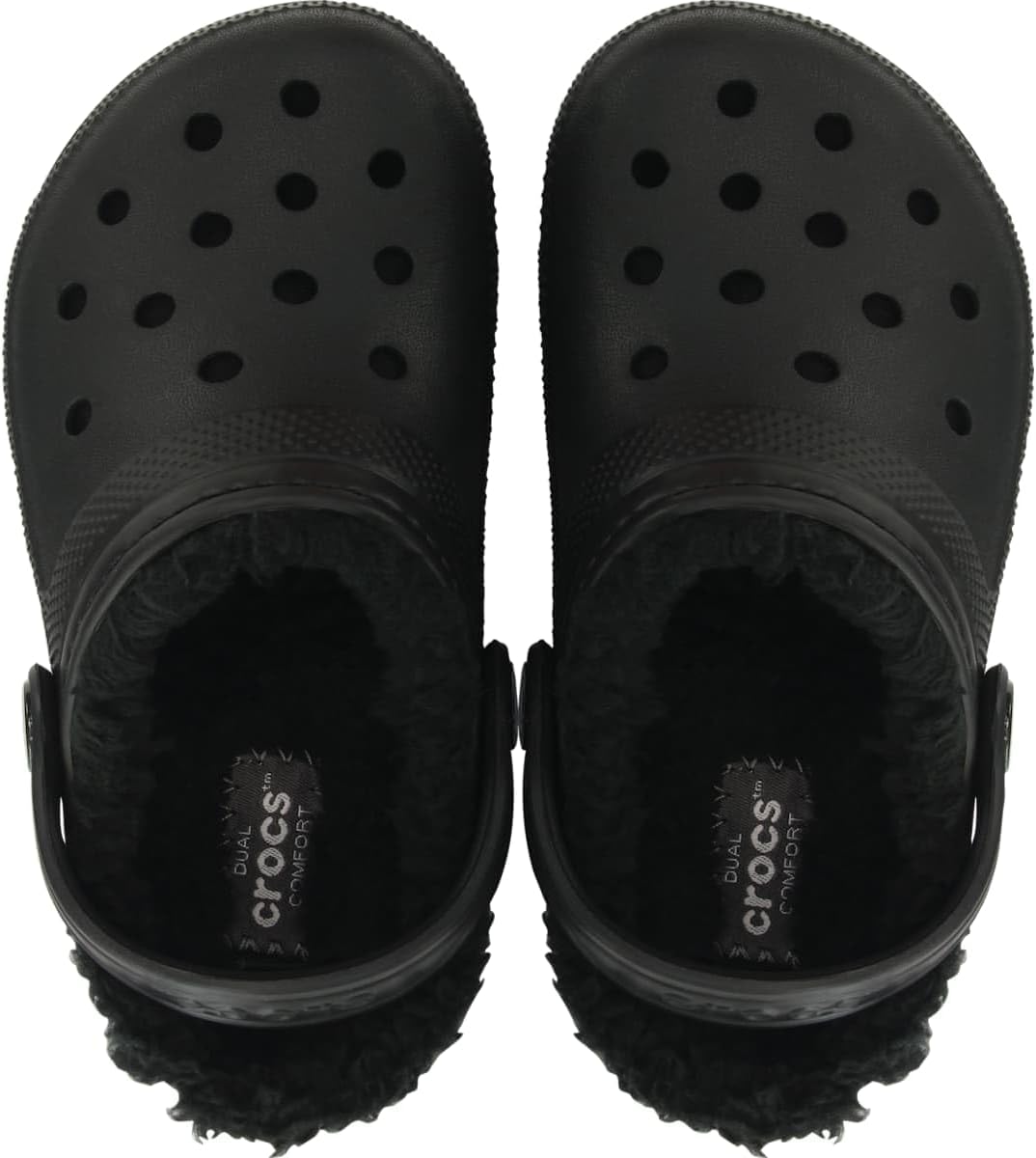 Crocs Unisex Kinder Classic Lined Clog K 29/30 EU Schwarz, 29/30 EU Schwarz