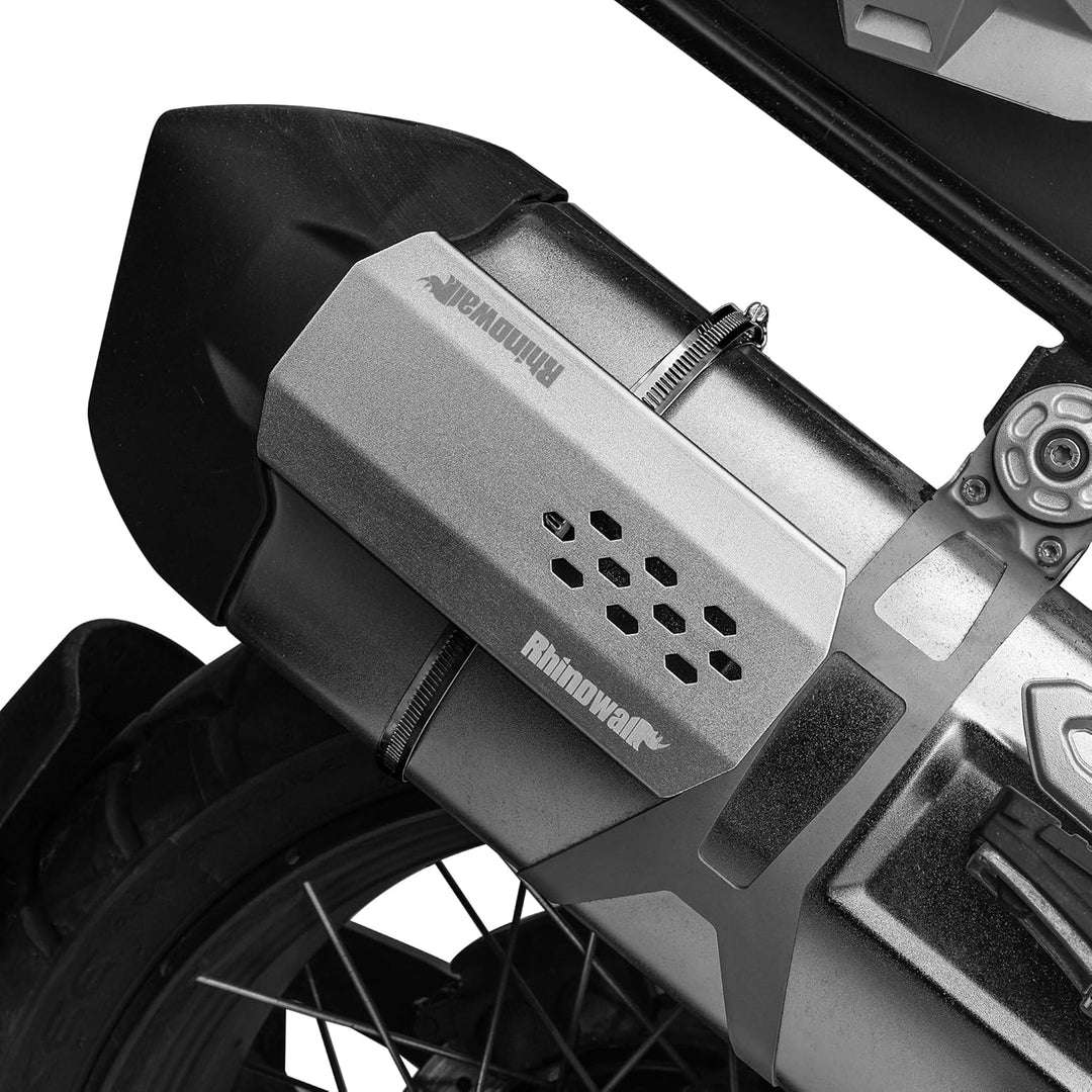Rhinowalk Motorrad Hitzeschild Hitzeschutz Auspuffrohr Abdeckung Hitzeschutzabdeckung Hitzeschutzble