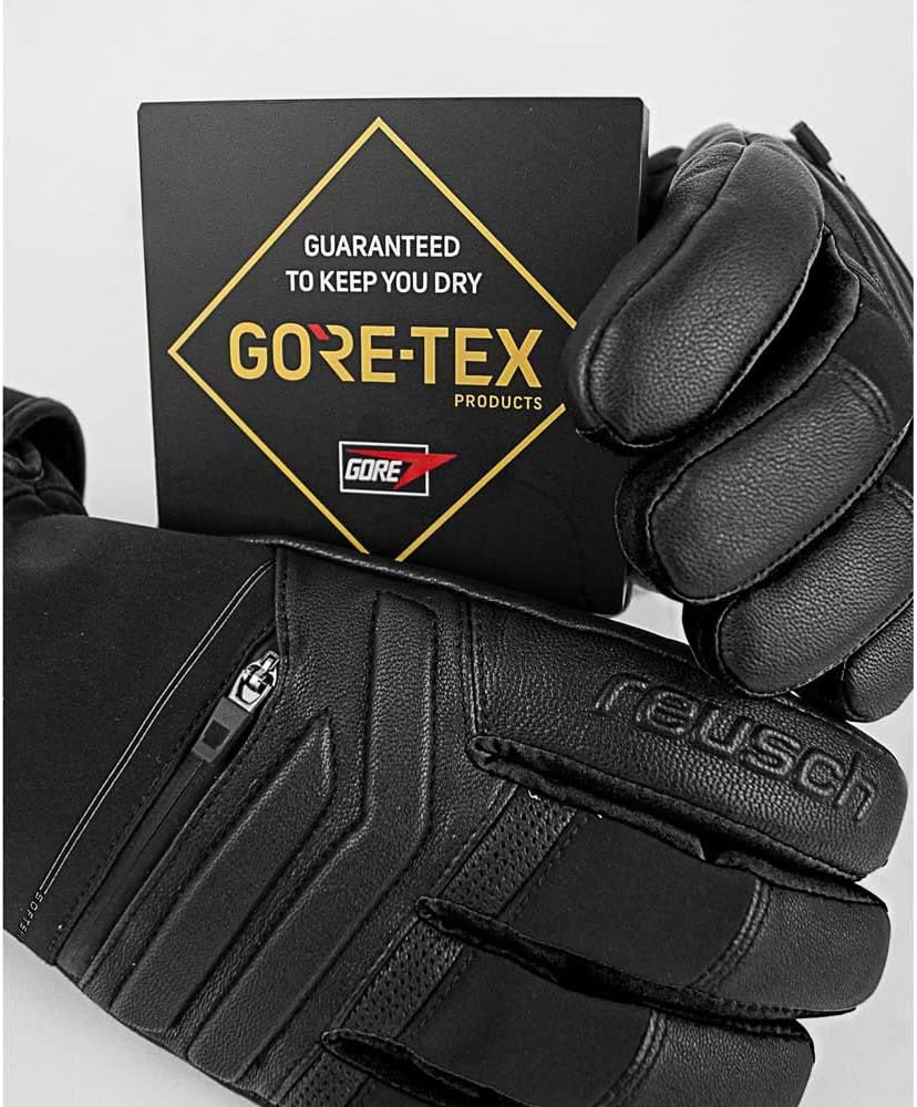 Reusch Herren Mercury Gore-tex Extra Warmer, Wasserdichter und Atmungsaktiver Skihandschuh 10 Schwar