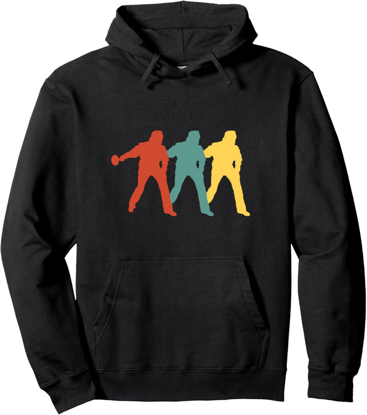 Stockschütze Geschenk Stockschiessen Vintage Eisstockschiessen Pullover Hoodie
